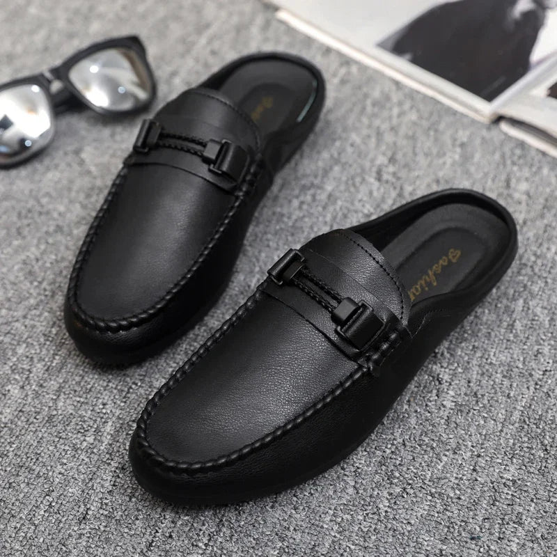 Chausson Cuir Homme
