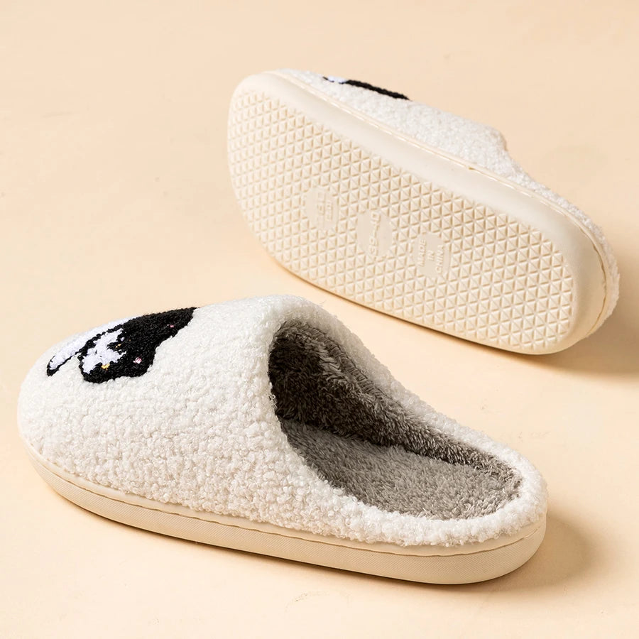 Chausson Chat Homme Blanc