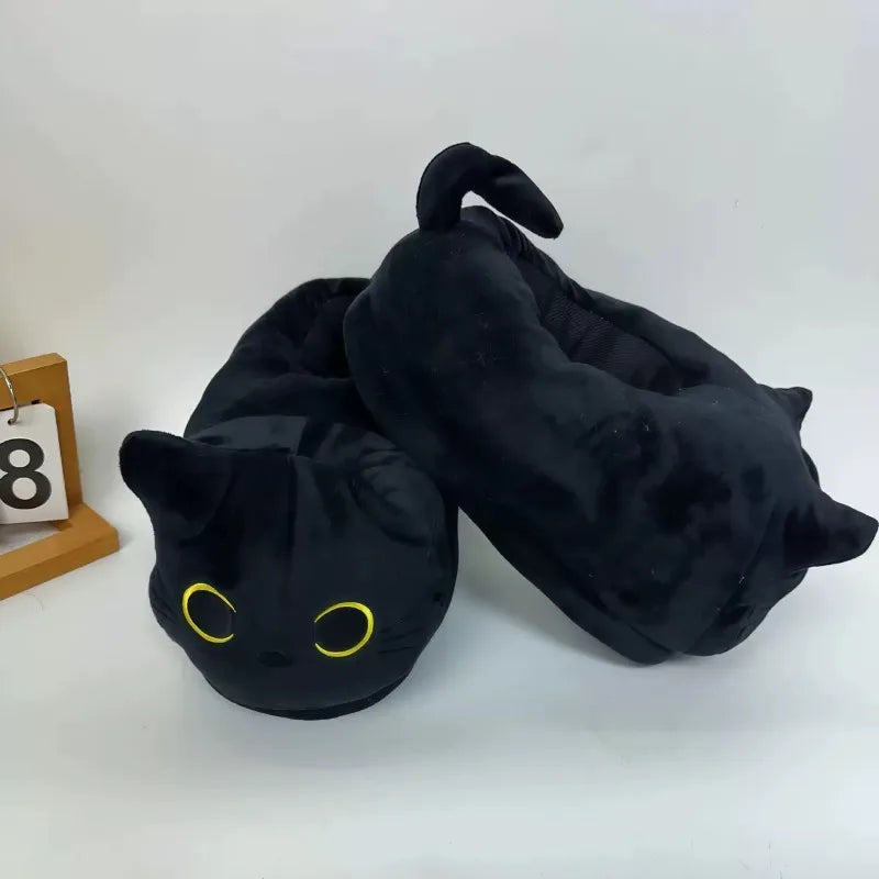 Chausson Chat Homme Noir