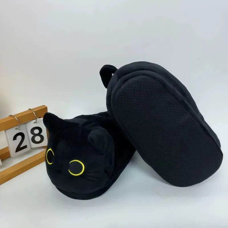 Chausson Chat Homme Noir