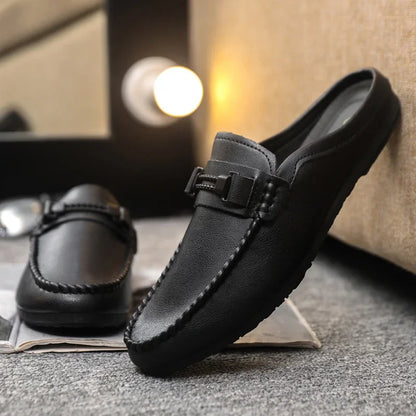 Chausson Cuir Homme