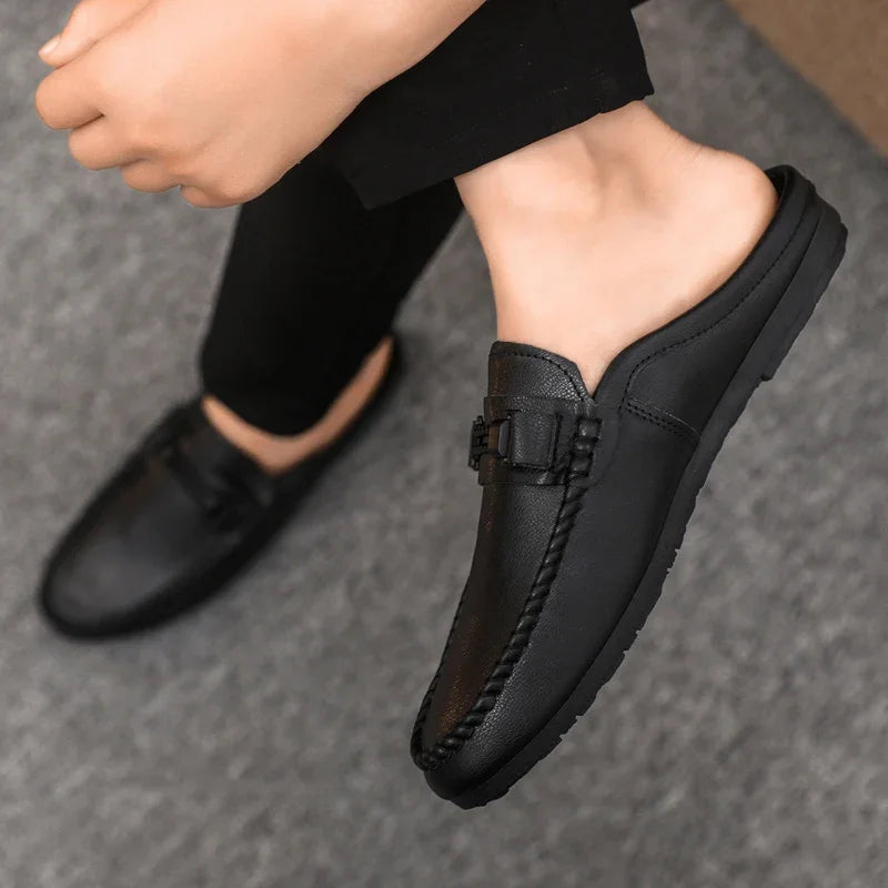 Chausson Cuir Homme