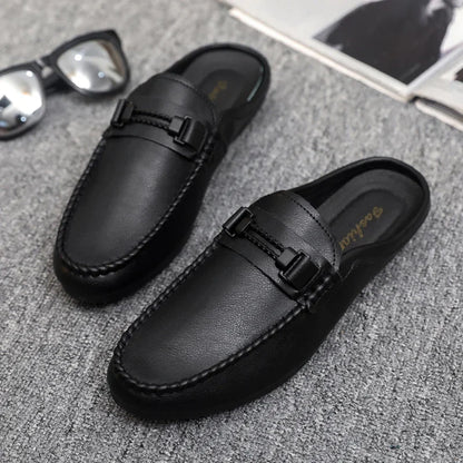 Chausson Cuir Homme