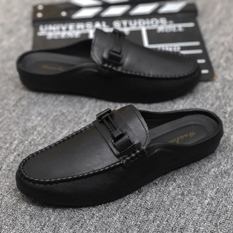 Chausson Cuir Homme