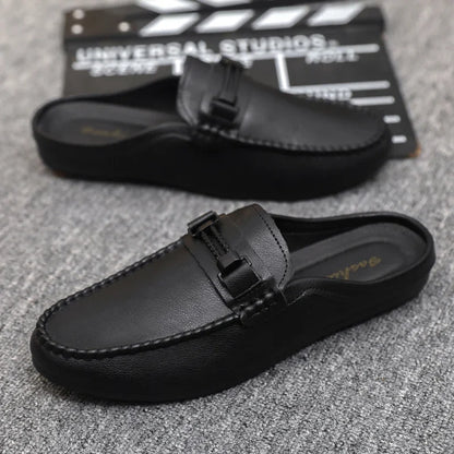 Chausson Cuir Homme