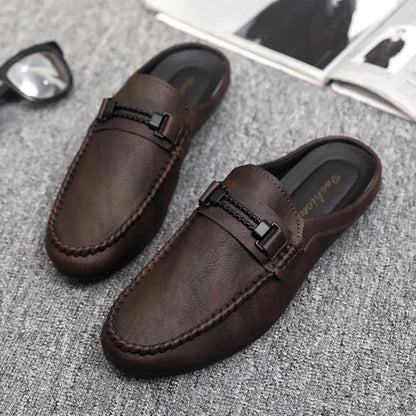 Chausson Cuir Homme